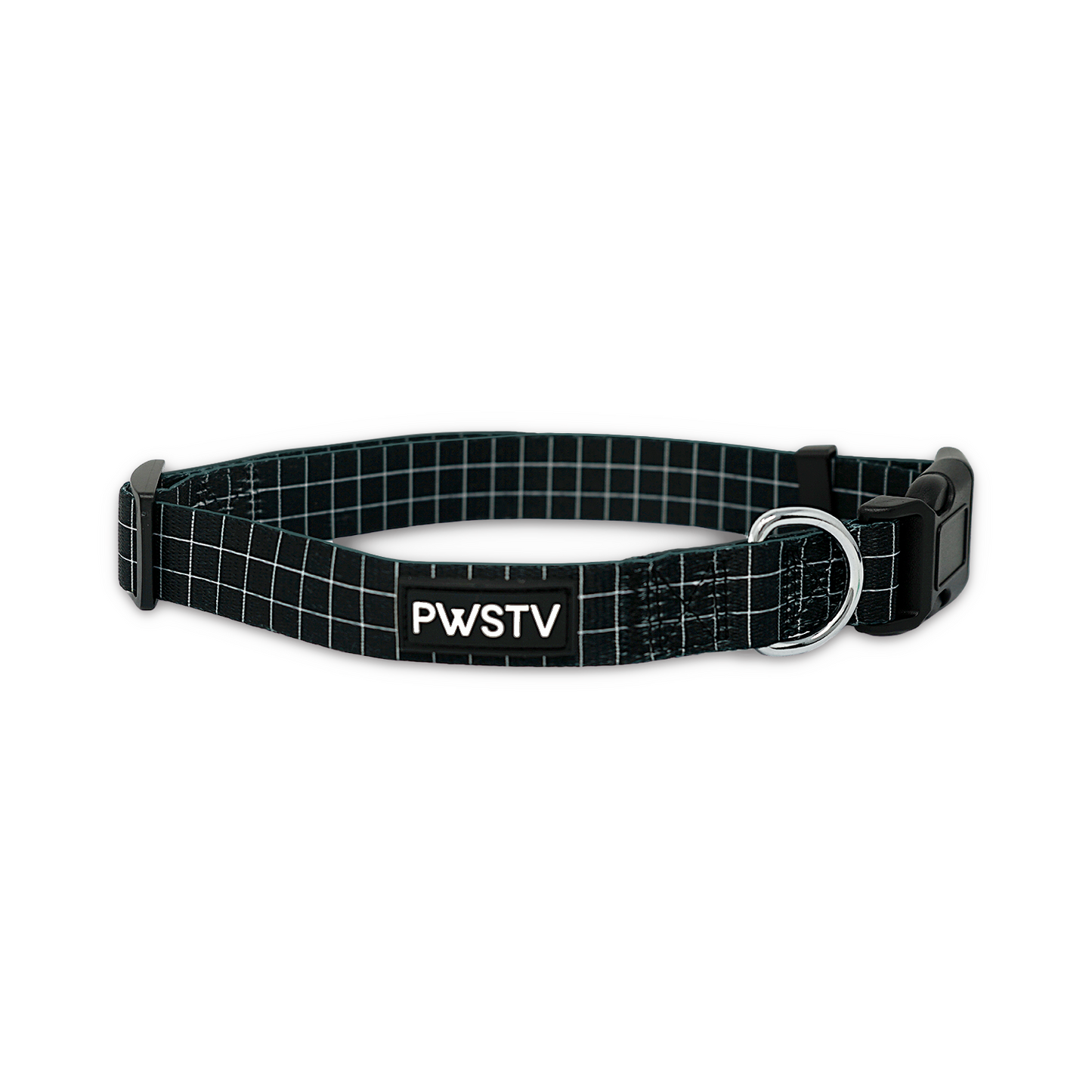 Black Grid Dog Collar