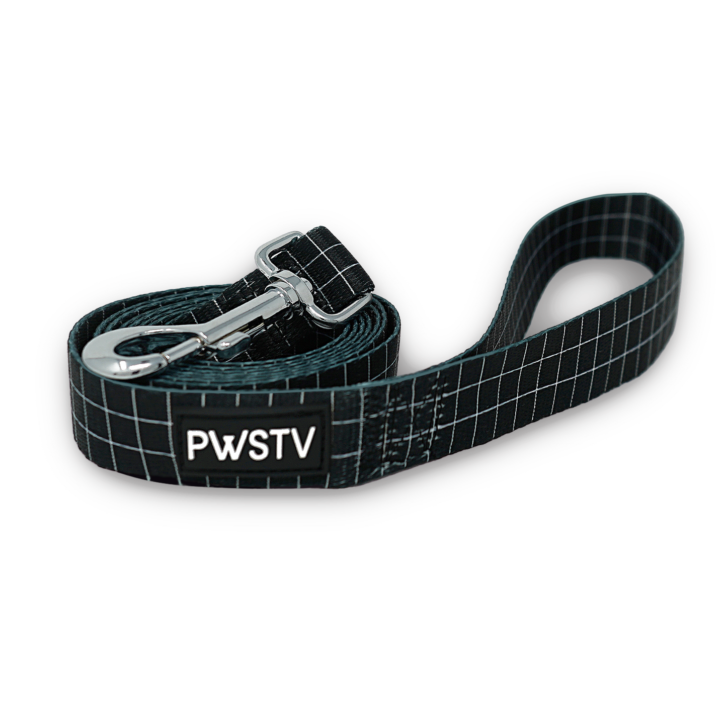 Black Grid Dog Leash