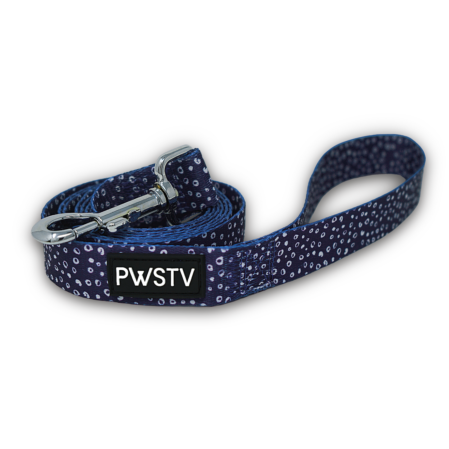 Navy Dot Dog Leash