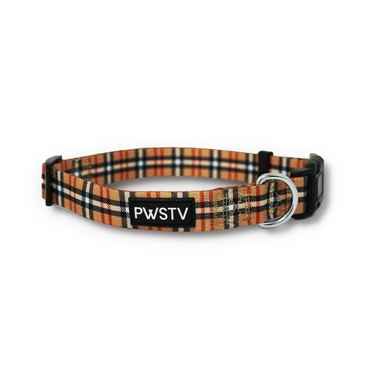 London Plaid Dog Collar