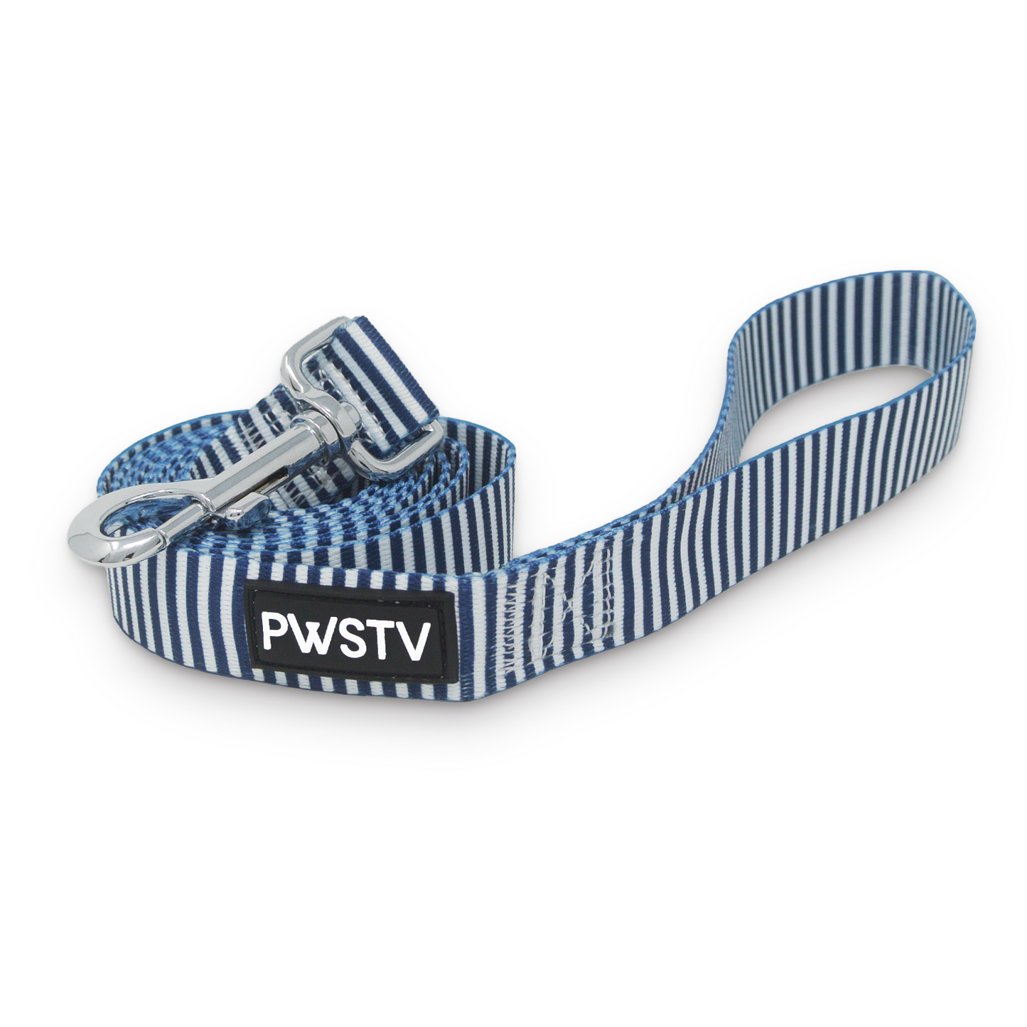 Navy Stripes Dog Leash