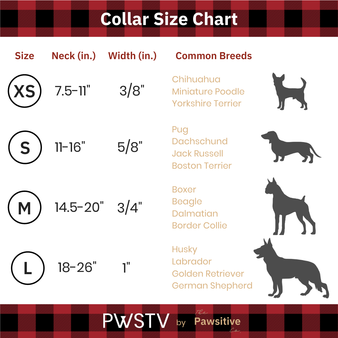 Black Grid Dog Collar